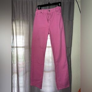 Pink jeans